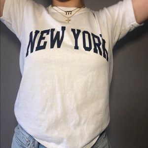 John Galt/ Brandy Melville varsity new york t-shirt